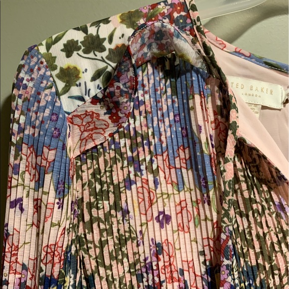 Ted Baker Flosii Ditsy Printed Pleated 